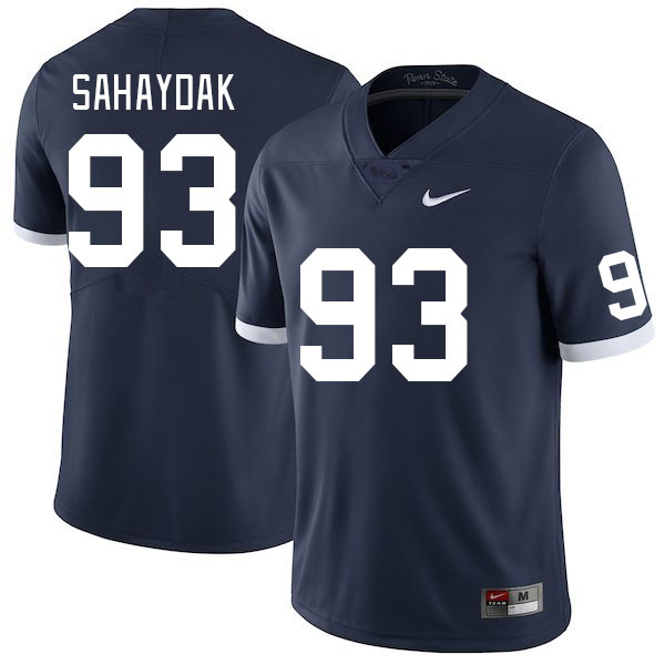 Men #93 Sander Sahaydak Penn State Nittany Lions College Football Jerseys Stitched Sale-Retro